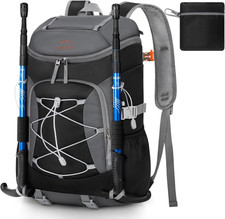 Zaino Trekking 40 Litri Ultraleggero Pieghevole Zaino Montagna Multifunzione Imp