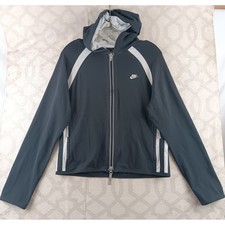 Nike Dri-FIT Full Zip Hoodie Women Medium Athletic Black Track Jacket