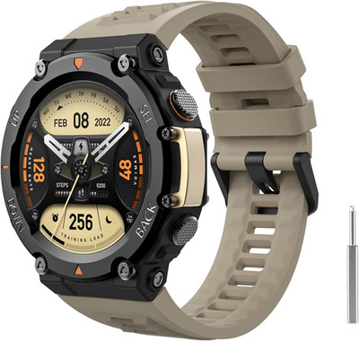 Watch Band Compatible with Amazfit T-Rex 2 Outdoor GPS Smartwatch, Soft Silicone