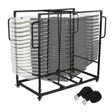 Folding Chair Rack Dolly Cart Table Storage Rack for 40 Chairs of 500 LBS 