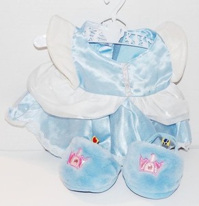 Build A Bear Clothes BLUE Dress Slippers Outfit #330