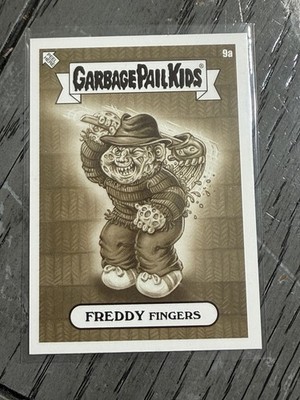 2023 Topps Garbage Pail Kids Oh the Horrible Wave 2 - Freddy Fingers #9a - Sepia