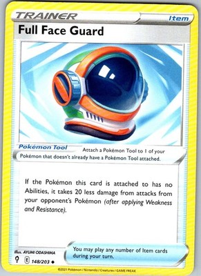 Pokemon Full Face Guard Normal Uncommon SWSH07: Evolving Skies 148/203 NM