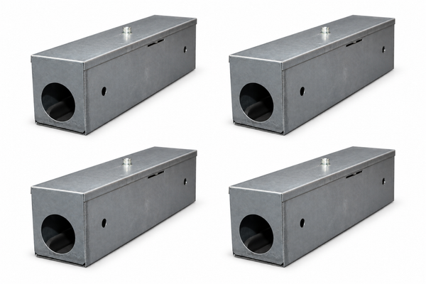 4X Ratten MäUse KöDerstation KöDerbox Rattenbox NagerköDerstation Metall Verzink-image