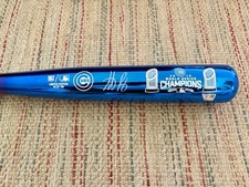 Anthony Rizzo Signed Bat Chicago Cubs Chrome World Series 2016 Limited /100