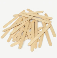 25x Wooden Spatula Mixing Sticks 113mm Craft Resin Paint Wax Glue Wood Spatulas