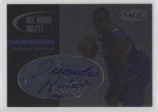 2000 Sage Authentic Auto Platinum 21/50 Dee Andre Hulett #A24 Auto 0c2