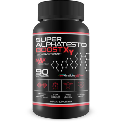 Super AlphaTesto Boost X Y - Our Best Testosterone Booster for Men - Blood Flow