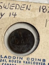 Sweden 1879 1 Ore Coin