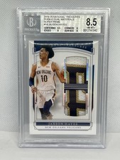 Jaxson Hayes 2019-20 National Treasures Rookie Dual Materials 1/1 BGS 9 Card. rookie card picture