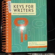 Keys for Writers with assignment guides ISBN-...