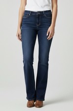 Lee Riders Midrise Bootcut Jeans Dark Wash Denim Size 16L Tall Long Women's Pant