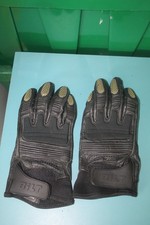 BILT SMALL LEATHER PADDED LIGHTWEIGHT MOTORCYCLE GLOVES FINGER GUARDS RIPPED
