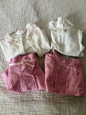 Janie and Jack Outfits Floral Pink Tag HTF Heirloom 2003/2004 Vintage Y2K