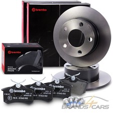 BREMBO COATED BREMSSCHEIBEN Ø245 VOLL+ BELÄGE HINTEN FÜR AUDI A6 4B C5 BJ 02-05