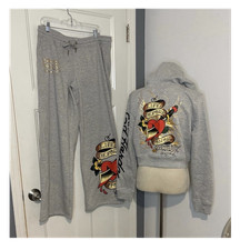 Ed Hardy Life Before Honor/Love Kills Slowly Jogger Set