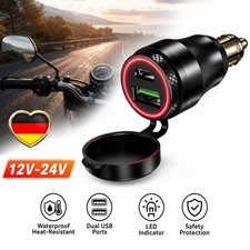 KFZ Steckdose 12V QC Dual USB 36W Wasserdicht Aluminiumlegierung f�r BMW Einbau