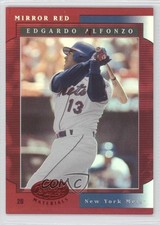 2001 Leaf Certified Materials Mirror Red 54/75 Edgardo Alfonzo #52 3p9