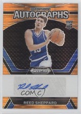 2024-25 Panini Prizm Draft Picks Orange Pulsar 29/49 Reed Sheppard Auto 19fe