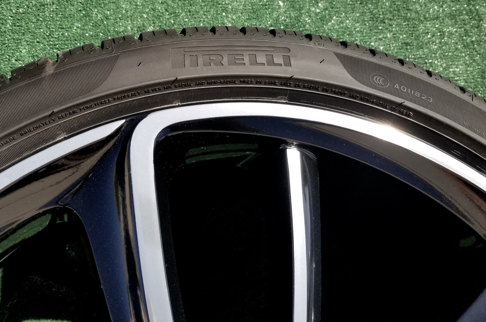PERFECT Factory Bentley Continental Wheels New Tires 22 inch Black Silver GT OEM