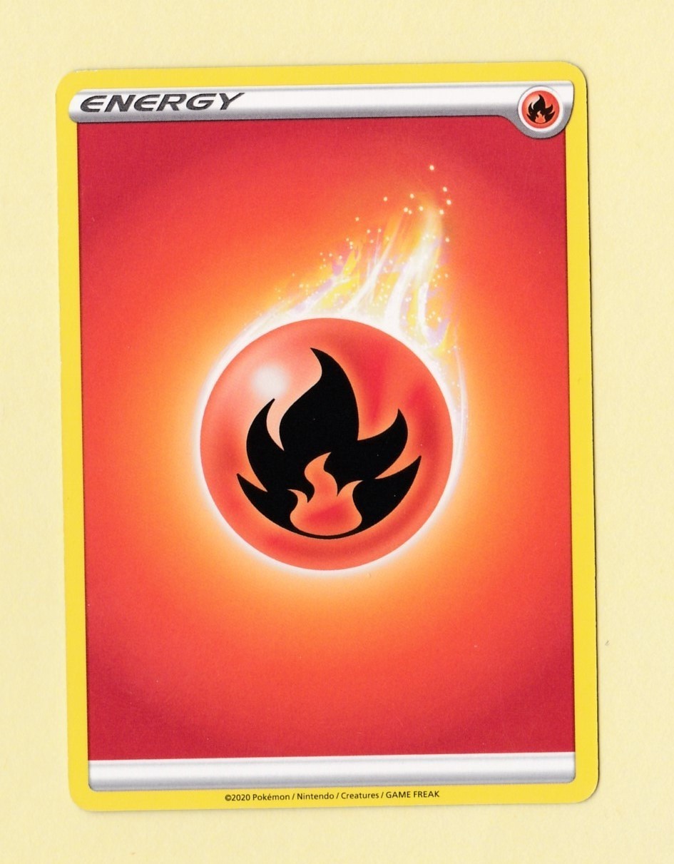 2020 Pokemon Energy FIRE Sword & Shield Un-Numbered
