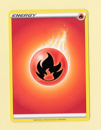 2020 Pokemon Energy FIRE Sword & Shield Un-Numbered
