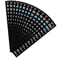 BBTO 20 Pieces Stick on Temperature Strip Adhesive Thermometer Sticker Aquarium