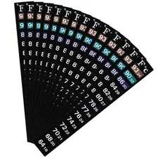 BBTO 20 Pieces Stick on Temperature Strip Adhesive Thermometer Sticker Aquarium 