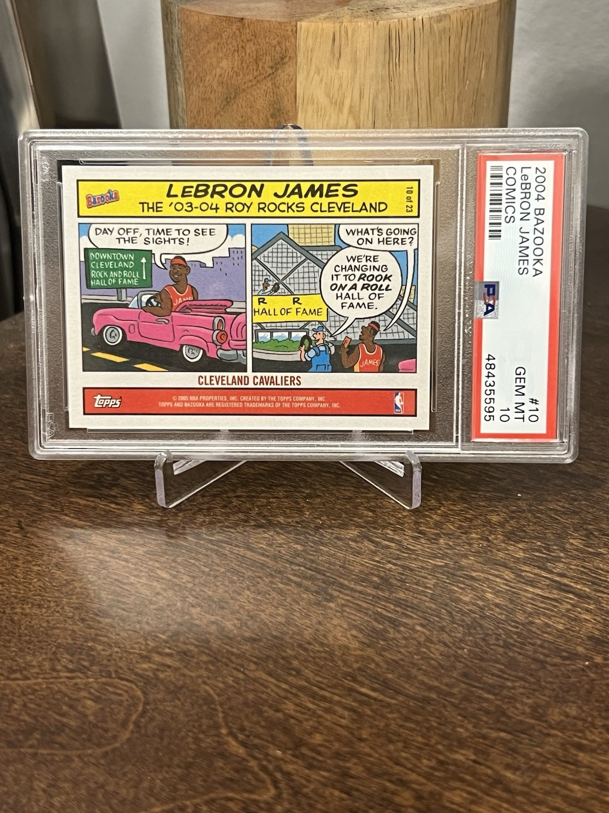 2004-05 Topps Bazooka Comics LeBron James Rookie #10 PSA 10 Cavaliers / Lakers