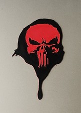 3D Printed Skull Drip Decal Set 2 Pack   Custom Dual Color Laptop/Car Sticker