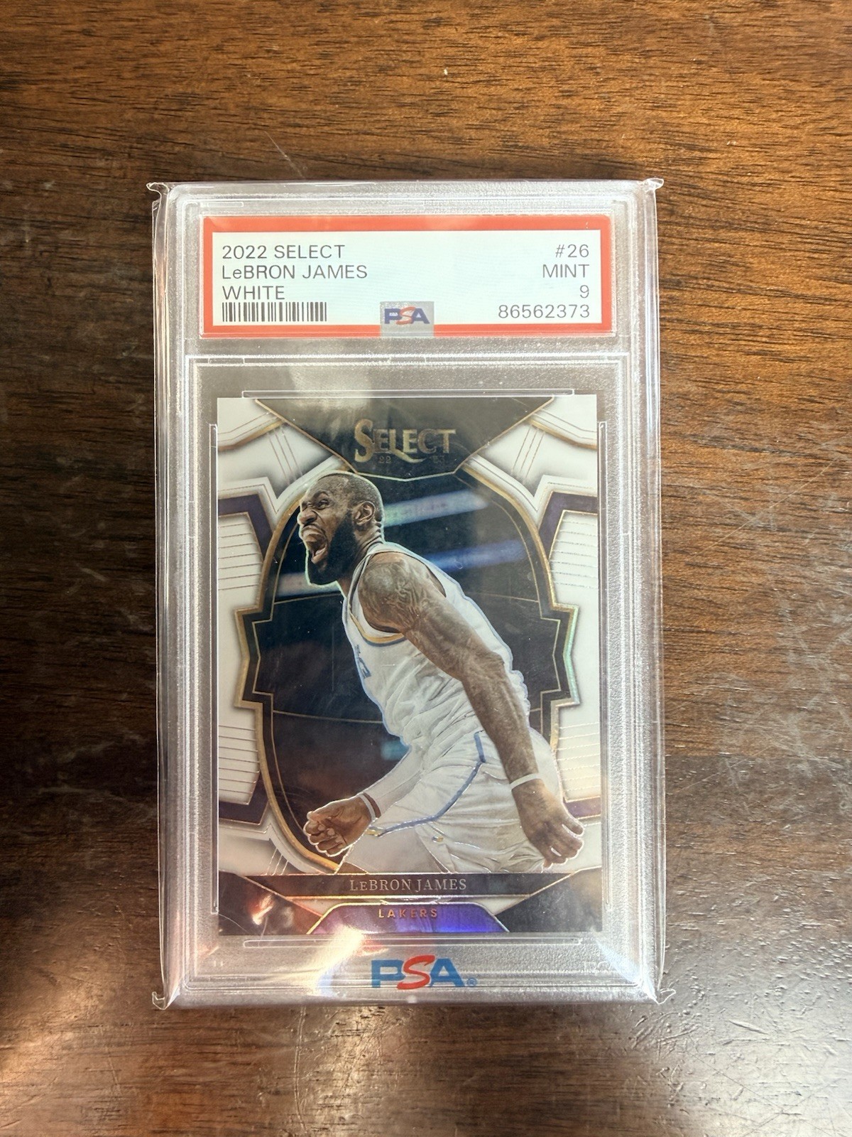 2022 Panini Select #26 LeBron James White /149 PSA 9