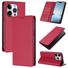 Multi Functional PU Flip Phone Cover Leather Case For Apple iPhone 15 pro