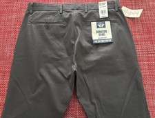 Dockers Men  s Khaki Gray Flat Slim Flex Fit Chino Khaki Dress Pants 36x29 NWT  