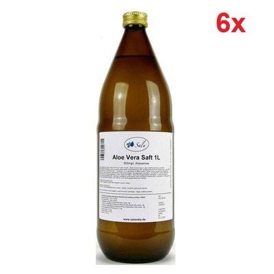 Sala Aloe Vera Saft 100% Direktsaft 600mg/L  konv. 6 x 1 L Liter ( 6L )