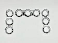 Chrome Right Gauge Cover Kit for 2006-18 Peterbilt 379 384 386 387 388 389