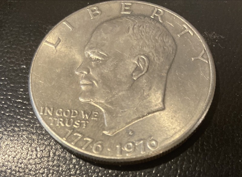1976 Eisenhower Dollar Coin Bicentennial - 1776-1976 Ike Dollar - D Mint