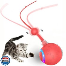 Zonopy Interactive Cat Toys Ball for Indoor Cats Fast Rolling on Carpet, Chir...