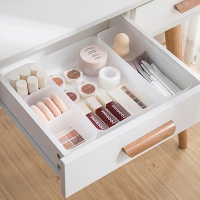 5 Pcs Drawer Organizer Tray Storage Box for Bedroom Nightstand Drawer Dresser...