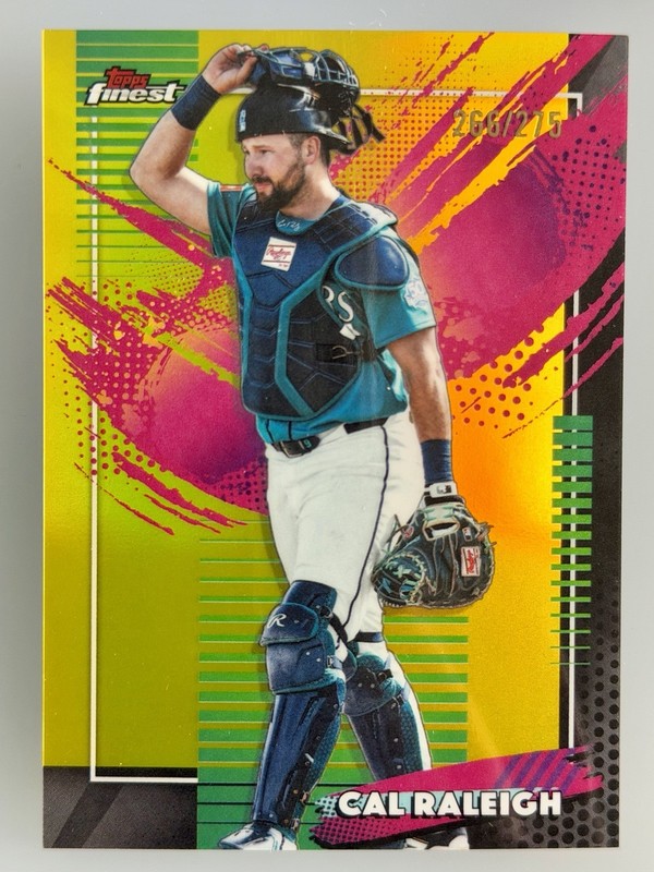2026 Topps Finest Baseball Cal Raleigh Yellow Base Rare /275 #208