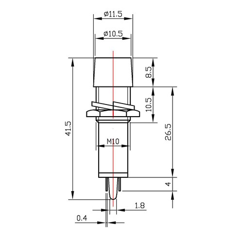 10Stk.Signal Indikator Schuss Licht AC 220V Neon Birnen XD10 3 10mm 2/5" Gremium - Bild 5 von 5