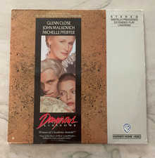 Dangerous Liaisons LASERDISC Glenn Close John Malkovich Michelle Pfeiffer
