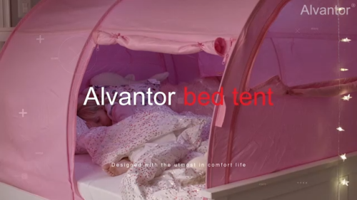 Alvantor Bed Canopy Pop Up Bed Tent Portable Privacy Dream Twin Full Queen Size - Video 1 of 1