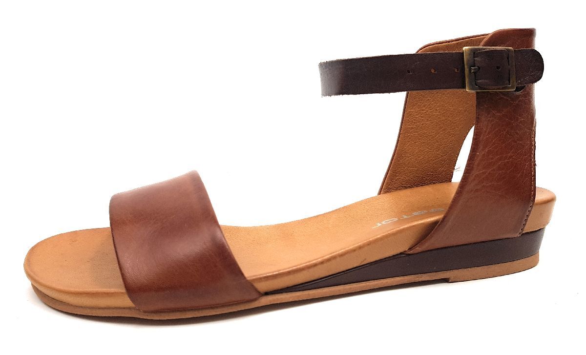 создатель сандаловых изделий Damenschuhe Sandalette Braun Freizeit 12390₽