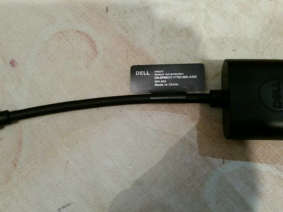 Dell PNKVT Mini Display Port to VGA Adapter - (DAYBNBC084) - Image 2 of 3