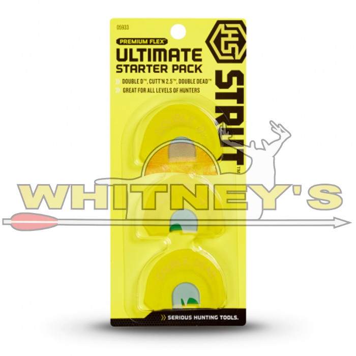 Hunter Specialties Ultimate Starter Strut Turkey Mouth Calls -3pk - HS-STR-05933