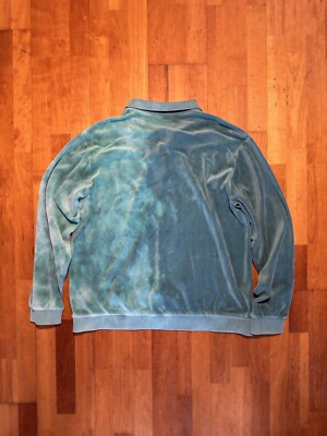 Supreme Velour Aqua Bleached Polo Size X-Large | eBay