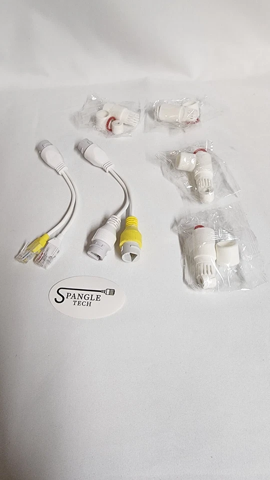 POE 2in1 Adapter Connectors Splitter RJ45 Combiner POE Adapter Power Cable Kit - Image 2 of 4