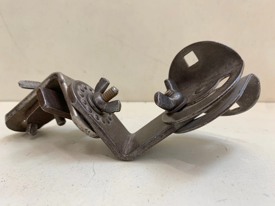 SLINGERLAND Rack Tom Hoop Clamp Arm Holder Mount Bracket Part Nickel 40s 50s Vtg - Image 2 of 4