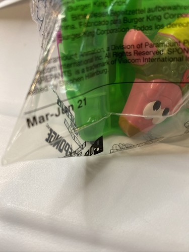 2021 Burger King Toy Patrick Star Spongebob Squarepants Movie NIP Sealed FS - Picture 4 of 4