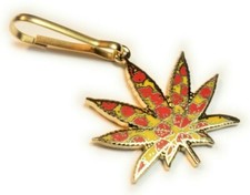 Pizza Pot Medical Marijuana Munchies Weed Bag Backpack Jacket Zipper Pull Clip